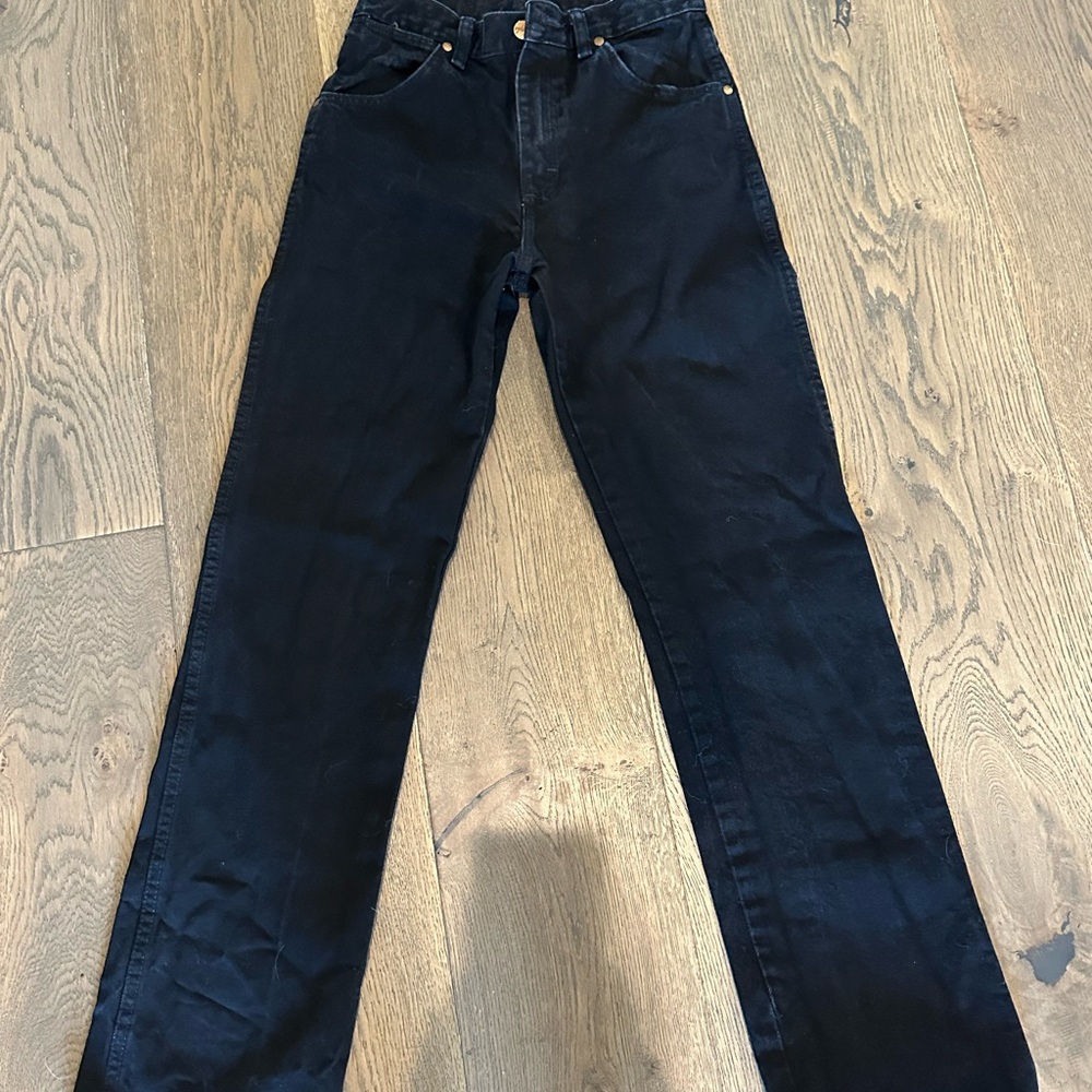 Classic Black Wrangler Kids Denim